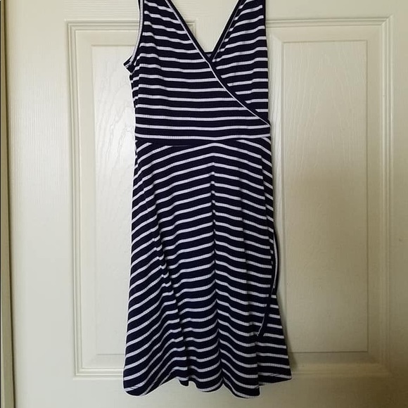 Blue and white stripe dress. - Picture 1 of 1